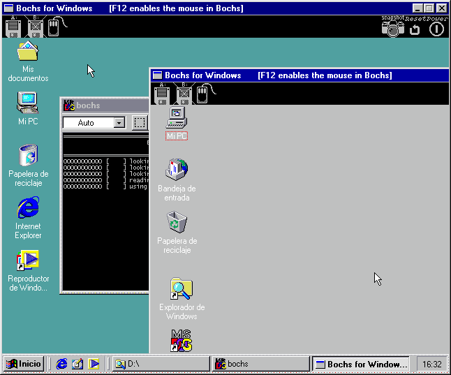windows 95 bochs image file